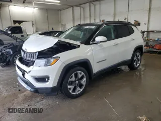 2020 Jeep Compass Limited with VIN 3C4NJCCB1LT198452, listed as a Copart auction lot 51158855 with 78,263 mi miles and Salvage Title. Bid and sale history available at carsss.com. Image 1.