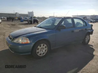 1998 Honda Civic DX with VIN 2HGEJ6624WH621150, listed as a Copart auction lot 73565894 with 104,086 mi miles and Salvage Title. Bid and sale history available at carsss.com. Image 1.