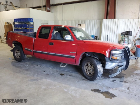 1999 Chevrolet Silverado 1500 LS with VIN 2GCEK19T2X1291506, listed as a Copart auction lot 72250904 with 569,209 mi miles and Salvage Title. Bid and sale history available at carsss.com. Image 4.