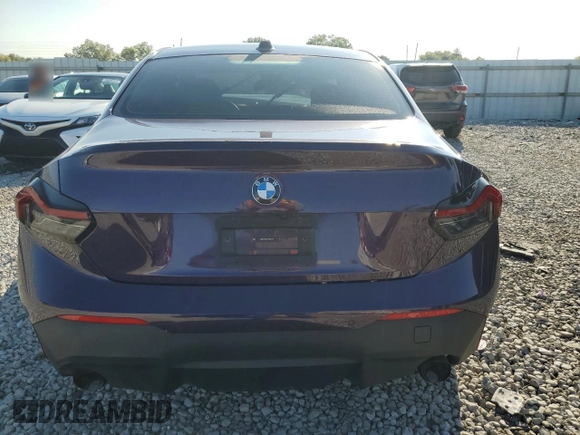 2023 BMW 2 Series 230i xDrive with VIN 3MW33CM03P8D61218, listed as a Copart auction lot 70208084 with 0 mi miles and Salvage Title. Bid and sale history available at carsss.com. Image 6.