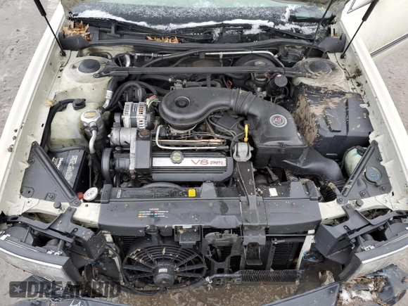 1995 Cadillac DeVille z VIN 1G6KD52B8SU274053, wystawiony jako Copart lot #86429934 z przebiegiem 100 496 mil mil oraz Szkoda całkowita • Salvage title. Historia ofert i sprzedaży dostępna na DreamBid. Obrazek 12.