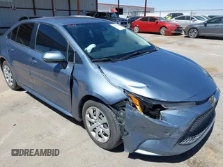 2022 Toyota Corolla LE with VIN JTDEPMAE8NJ227215, listed as a IAAI auction lot 41855168 with 24,563 mi miles and . Bid and sale history available at DreamBid. Image 6.