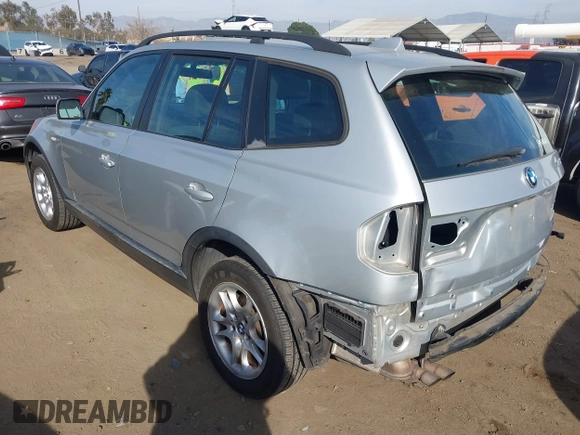 2005 BMW X3 2.5i with VIN WBXPA73415WC47394, listed as a IAAI auction lot 41481109 with 152,903 mi miles. Bid and sale history available at carsss.com. Image 3.