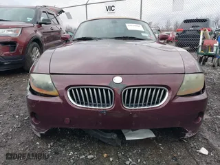 2004 BMW Z4 2.5i with VIN 4USBT33544LS50607, listed as a IAAI auction lot 42055929 with 156,585 mi miles. Bid and sale history available at carsss.com. Image 6.