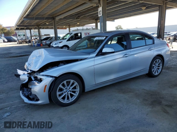 2018 BMW 3 Series 320i with VIN WBA8A9C59JAD26869, listed as a Copart auction lot 47503935 with 127,627 mi miles and Salvage Title. Bid and sale history available at carsss.com. Image 1.