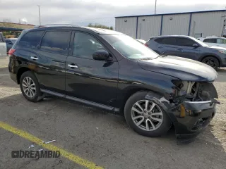 2015 Nissan Pathfinder SV with VIN 5N1AR2MN0FC702592, listed as a Copart auction lot 51717035 with 114,368 mi miles and Salvage title. Bid and sale history available at DreamBid. Image 4.