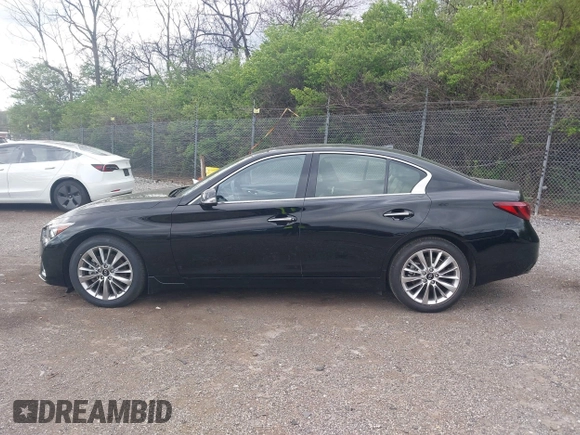 2022 Infiniti Q50 Luxe with VIN JN1EV7BRXNM342313, listed as a IAAI auction lot 42028864 with 28,093 mi miles and . Bid and sale history available at DreamBid. Image 15.