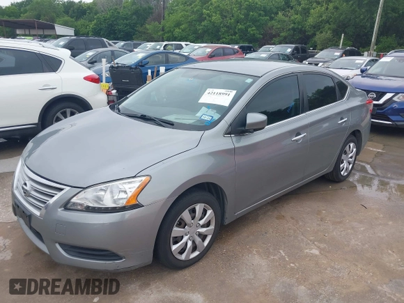 2014 Nissan Sentra S with VIN 3N1AB7AP5EL691056, listed as a IAAI auction lot 42118991 with 129,023 mi miles and . Bid and sale history available at DreamBid. Image 2.