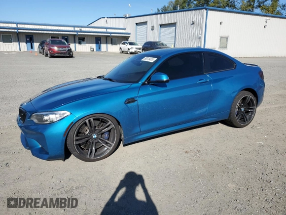 2017 BMW M2 with VIN WBS1H9C56HV886695, listed as a Copart auction lot 69318424 with 37,032 mi miles and Salvage Title. Bid and sale history available at carsss.com. Image 1.