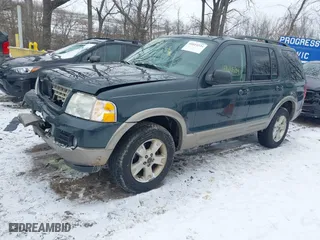 2003 Ford Explorer Eddie Bauer with VIN 1FMDU74W03UB83924, listed as a IAAI auction lot 41614534 with 166,120 mi miles. Bid and sale history available at carsss.com. Image 17.