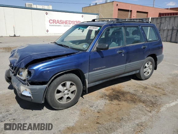 2001 Subaru Forester L with VIN JF1SF63571H739621, listed as a Copart auction lot 48336695 with 98,107 mi miles and Salvage Title. Bid and sale history available at carsss.com. Image 1.