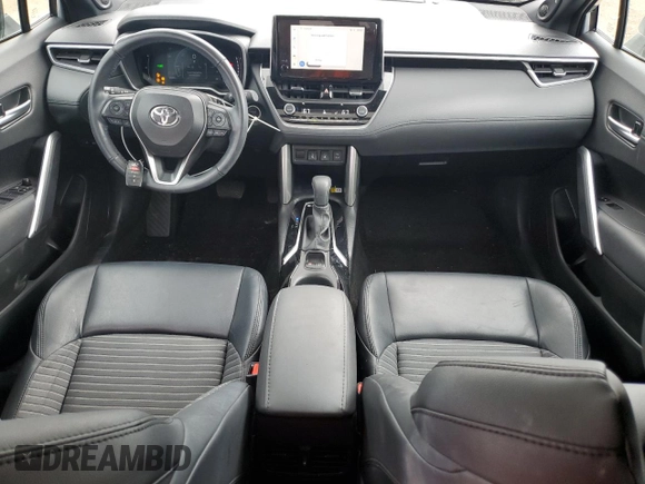 2023 Toyota Corolla Cross Hybrid S with VIN 7MUFBABG7PV004161, listed as a Copart auction lot 53845285 with 21,095 mi miles and Salvage title. Bid and sale history available at DreamBid. Image 8.