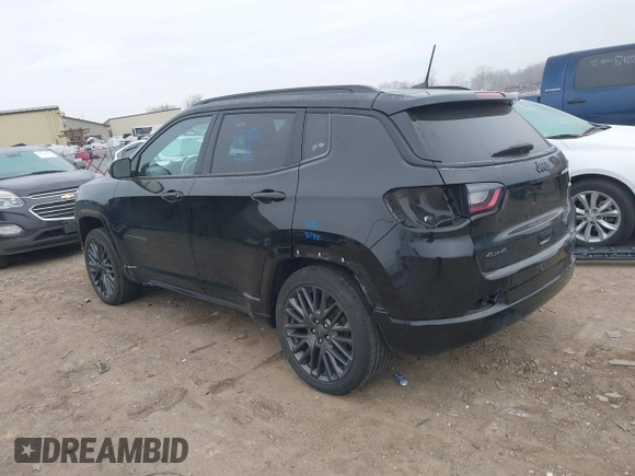 2022 Jeep Compass High Altitude with VIN 3C4NJDCB6NT212869, listed as a IAAI auction lot 41295122 with 34,601 mi miles and . Bid and sale history available at carsss.com. Image 3.