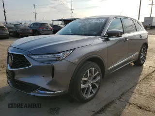 2023 Acura MDX Technology with VIN 5J8YD9H40PL006068, listed as a Copart auction lot 65587645 with 43,192 mi miles and Salvage title. Bid and sale history available at DreamBid. Image 1.