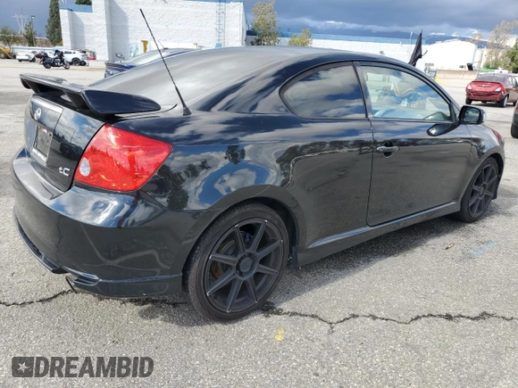 2005 Scion tC with VIN JTKDE167750037916, listed as a Copart auction lot 48958025 with 151,381 mi miles and Salvage Title. Bid and sale history available at carsss.com. Image 3.
