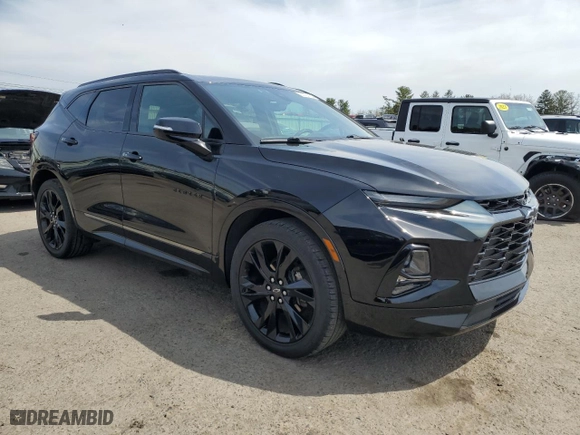 2019 Chevrolet Blazer RS with VIN 3GNKBJRS2KS565866, listed as a Copart auction lot 53720125 with 88,955 mi miles and Salvage Title. Bid and sale history available at carsss.com. Image 4.