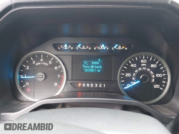 2015 Ford F-150 XL with VIN 1FTEX1C80FKD97683, listed as a IAAI auction lot 42417962 with 102,368 mi miles and . Bid and sale history available at DreamBid. Image 7.
