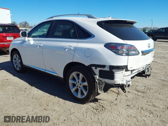 2012 Lexus RX with VIN 2T2ZK1BA3CC073186, listed as a IAAI auction lot 41681574 with 110,000 mi miles. Bid and sale history available at carsss.com. Image 3.
