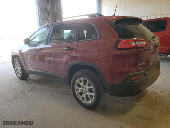 2016 Jeep Cherokee Sport with VIN 1C4PJMAB8GW278042, listed as a Copart auction lot 49673035 with 97,635 mi miles and Salvage Title. Bid and sale history available at carsss.com. Image 2.