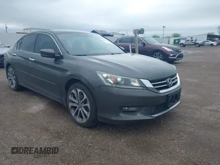 2014 Honda Accord Sedan Sport with VIN 1HGCR2F51EA005048, listed as a IAAI auction lot 41943732 with 221,068 mi miles. Bid and sale history available at carsss.com. Image 1.