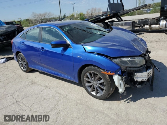 2019 Honda Civic EX z VIN 19XFC1F34KE017631, wystawiony jako Copart lot #53533485 z przebiegiem 55 931 mil mil oraz Szkoda całkowita • Salvage title. Historia ofert i sprzedaży dostępna na DreamBid. Obrazek 4.