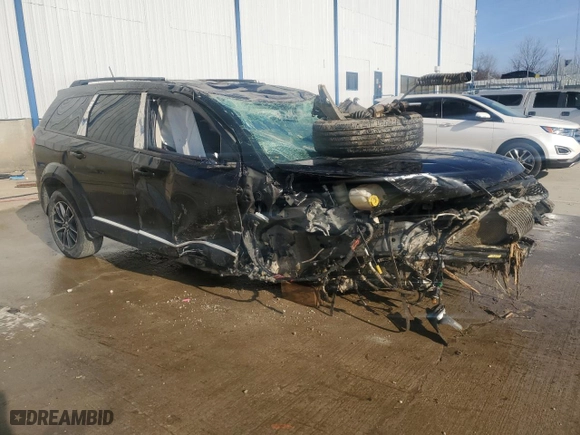 2018 Dodge Journey SE with VIN 3C4PDCABXJT236423, listed as a Copart auction lot 83836854 with 0 mi miles and Non Repairable. Bid and sale history available at carsss.com. Image 4.