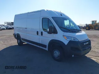2024 Ram ProMaster Cargo Tradesman with VIN 3C6LRVDG6RE128925, listed as a IAAI auction lot 42099945 with 10,474 mi miles and . Bid and sale history available at DreamBid. Image 1.