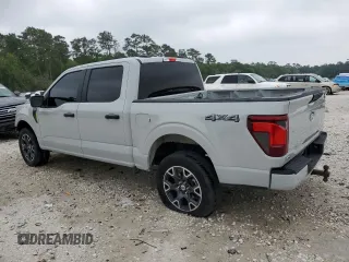 2024 Ford F-150 STX with VIN 1FTEW2LP6RKE60841, listed as a Copart auction lot 50637775 with 21,134 mi miles and Salvage Title. Bid and sale history available at carsss.com. Image 2.