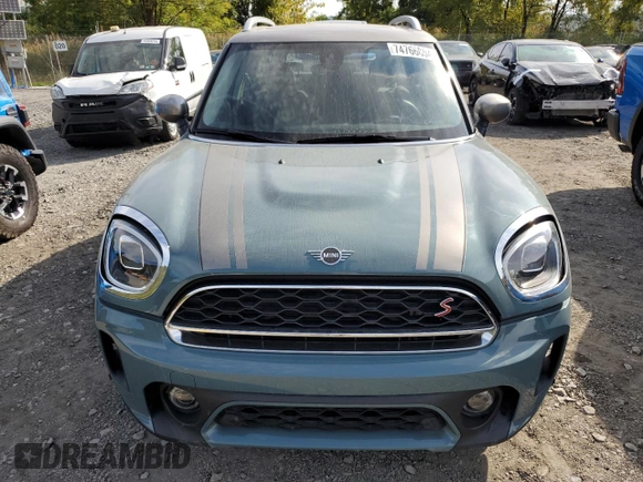2024 MINI Countryman Cooper S with VIN WMZ83BR05R3R96478, listed as a Copart auction lot 74766054 with 17,321 mi miles and Salvage Title. Bid and sale history available at carsss.com. Image 5.