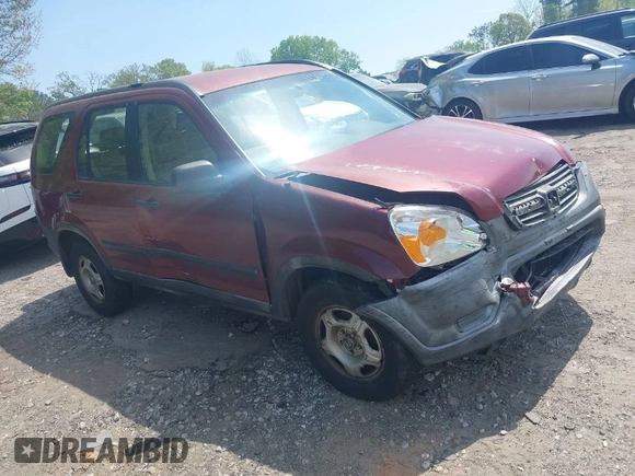 2002 Honda CR-V LX with VIN JHLRD68442C005924, listed as a IAAI auction lot 42019526 with 173,111 mi miles and . Bid and sale history available at carsss.com. Image 1.
