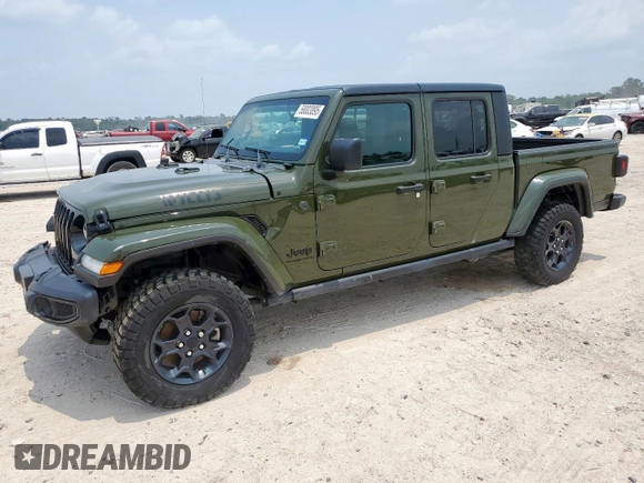 2023 Jeep Gladiator Freedom z VIN 1C6HJTAG9PL543165, wystawiony jako Copart lot #58003895 z przebiegiem 43 614 mil mil oraz Szkoda całkowita • Salvage title. Historia ofert i sprzedaży dostępna na DreamBid. Obrazek 1.