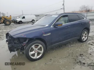 2019 Jaguar F-Pace 25t Premium with VIN SADCJ2FX6KA368632, listed as a Copart auction lot 44203685 with 92,195 mi miles and Salvage Title. Bid and sale history available at DreamBid. Image 1.