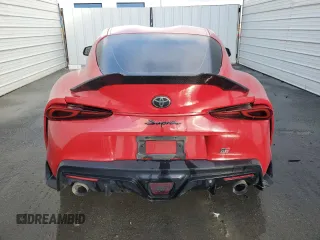 2020 Toyota GR Supra 3.0 with VIN WZ1DB4C09LW025142, listed as a Copart auction lot 44214385 with 58,178 mi miles and Clean Title. Bid and sale history available at carsss.com. Image 6.