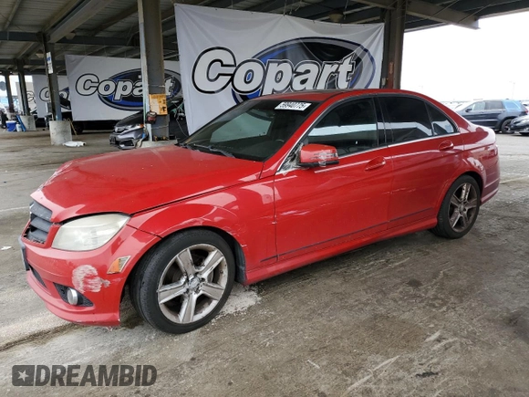 2010 Mercedes-Benz C 300 Sport with VIN WDDGF5EB5AR126331, listed as a Copart auction lot 59940775 with 168,590 mi miles and Salvage title. Bid and sale history available at DreamBid. Image 1.