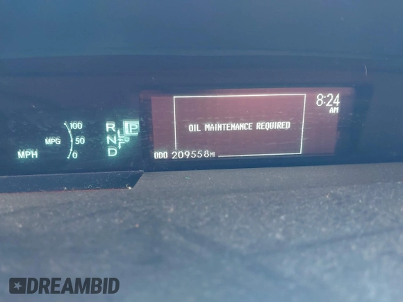 2010 Toyota Prius II with VIN JTDKN3DU8A0136273, listed as a IAAI auction lot 41266255 with 209,558 mi miles. Bid and sale history available at carsss.com. Image 7.
