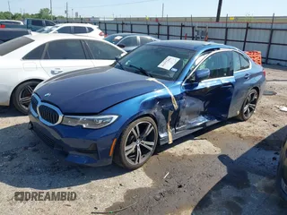 2021 BMW 3 Series 330i z VIN 3MW5R1J00M8C08985, wystawiony jako IAAI lot #41977683 z przebiegiem 34 640 mil mil oraz . Historia ofert i sprzedaży dostępna na DreamBid. Obrazek 2.