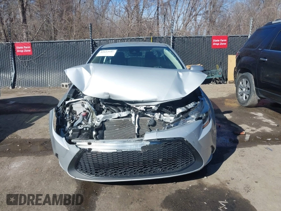 2022 Toyota Corolla LE with VIN 5YFEPMAE9NP340490, listed as a IAAI auction lot 41653662 with 35,676 mi miles and . Bid and sale history available at DreamBid. Image 12.