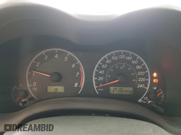 2010 Toyota Corolla with VIN 2T1BU4EE0AC368176, listed as a Copart auction lot 59730895 with 293,846 mi miles and Salvage title. Bid and sale history available at DreamBid. Image 9.