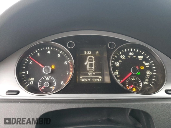 2015 Volkswagen CC Sport with VIN WVWBN7AN3FE804351, listed as a Copart auction lot 88203205 with 148,571 mi miles and Salvage Title. Bid and sale history available at DreamBid. Image 9.