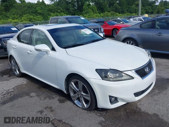 2012 Lexus IS 250 with VIN JTHBF5C28C5166435, listed as a IAAI auction lot 42509339 with 182,870 mi miles and . Bid and sale history available at DreamBid. Image 1.