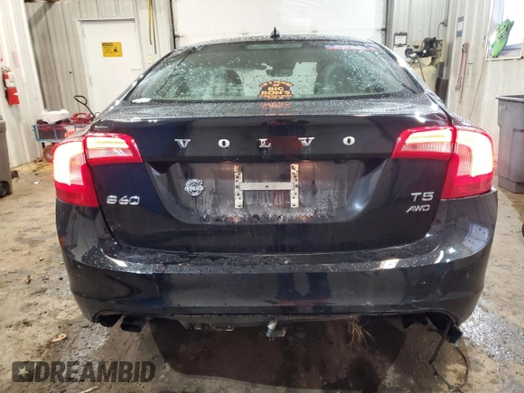 2016 Volvo S60 T5 Premier with VIN YV1612TK0G2391790, listed as a Copart auction lot 85483304 with 64,025 mi miles and Salvage Title. Bid and sale history available at carsss.com. Image 6.