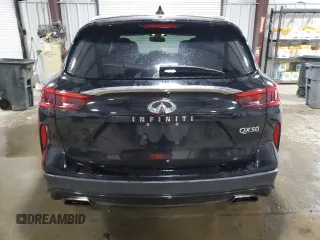 2019 Infiniti QX50 Luxe z VIN 3PCAJ5M38KF105442, wystawiony jako Copart lot #59209025 z przebiegiem 129 840 mil mil oraz Szkoda całkowita • Salvage title. Historia ofert i sprzedaży dostępna na DreamBid. Obrazek 6.