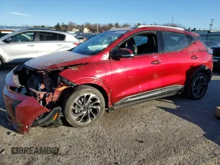 2022 Chevrolet Bolt EUV Premier with VIN 1G1FZ6S00N4115528, listed as a Copart auction lot 87023034 with 82,677 mi miles and Salvage Title. Bid and sale history available at carsss.com. Image 1.