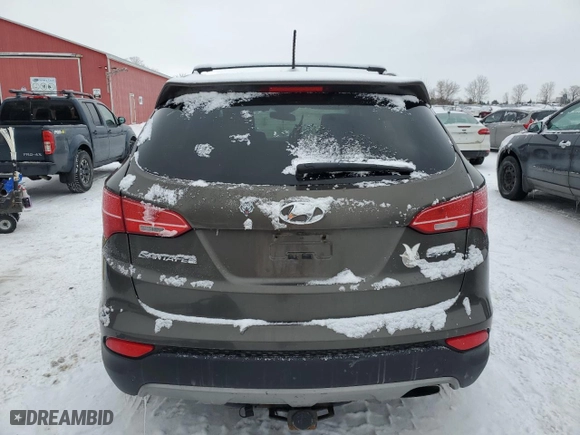 2014 Hyundai Santa Fe Sport with VIN 5XYZT3LB1EG170009, listed as a Copart auction lot 89091215 with 0 mi miles and Salvage Title. Bid and sale history available at carsss.com. Image 6.