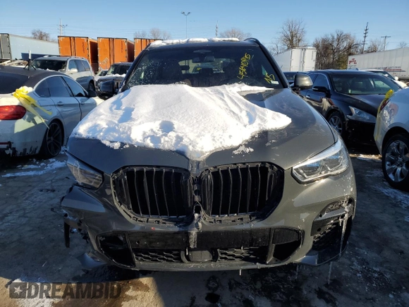 2022 BMW X5 M50i with VIN 5UXJU4C06N9M13151, listed as a Copart auction lot 45640985 with 0 mi miles and Salvage Title. Bid and sale history available at carsss.com. Image 5.