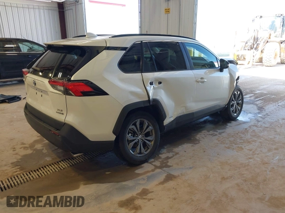 2024 Toyota RAV4 Hybrid XLE Premium with VIN 2T3B6RFV5RW081035, listed as a IAAI auction lot 41993266 with 12,159 mi miles. Bid and sale history available at carsss.com. Image 4.