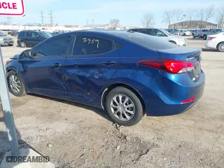 2016 Hyundai Elantra GL with VIN 5NPDH4AE0GH717281, listed as a IAAI auction lot 41773959 with 129,250 mi miles. Bid and sale history available at carsss.com. Image 3.