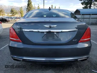 2018 Genesis G90 3.3T Premium with VIN KMHG34JA1JU043501, listed as a Copart auction lot 50262155 with 161,418 mi miles and Clean Title. Bid and sale history available at carsss.com. Image 6.