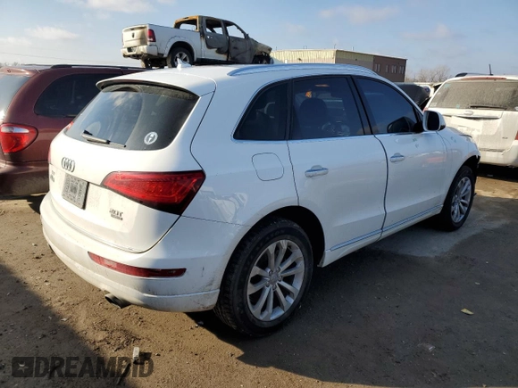 2017 Audi Q5 Premium with VIN WA1C2AFPXHA027160, listed as a Copart auction lot 44220035 with 128,233 mi miles and Salvage title. Bid and sale history available at DreamBid. Image 3.