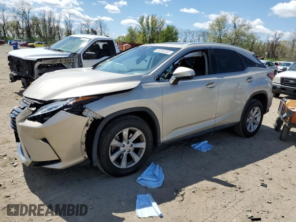 2016 Lexus RX 350 F Sport with VIN 2T2BZMCA3GC022760, listed as a Copart auction lot 53200285 with 83,899 mi miles and Salvage Title. Bid and sale history available at carsss.com. Image 1.